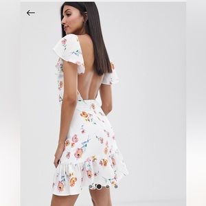White floral dress